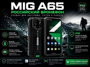 Смартфон MIG A65 инфографика