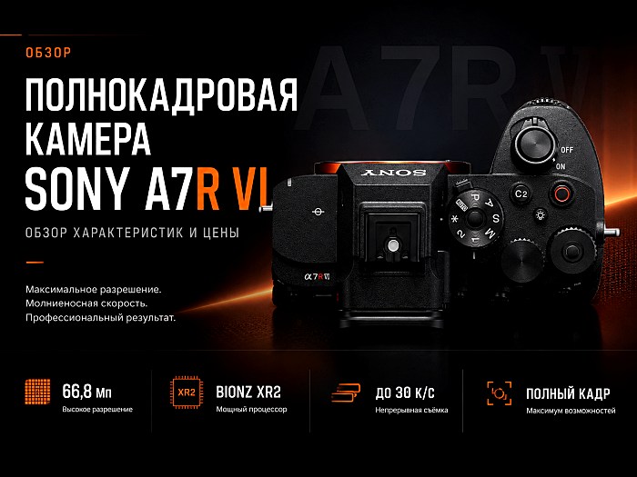 Полнокадровая камера Sony A7R VI