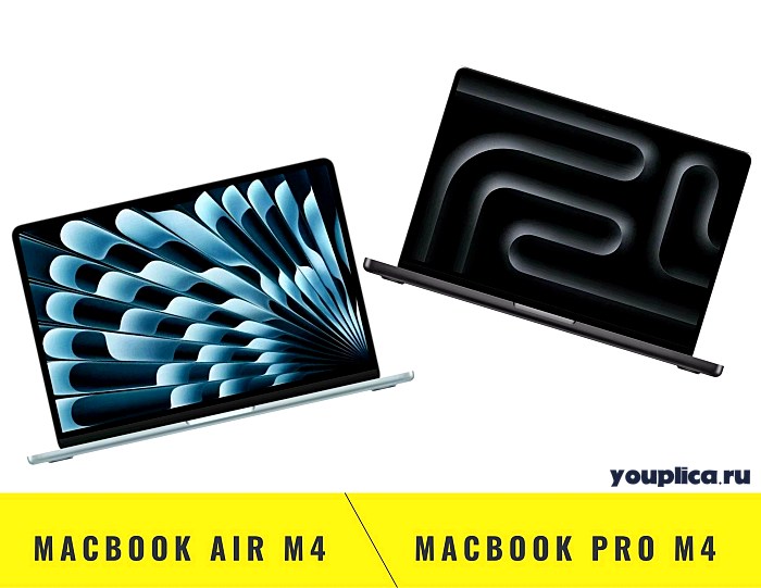 MacBook Air M4 и MacBook Pro M4 внешний вид